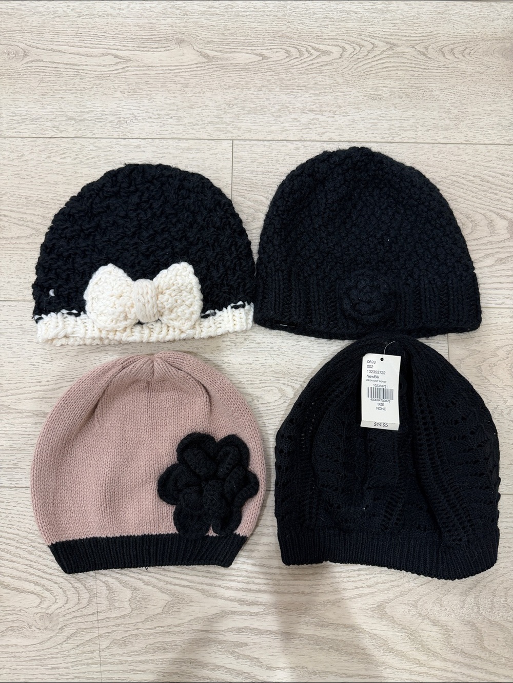 Knit Beanie Hat Bundle